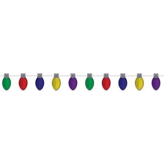 Beistle 8.75" x 5.5Ft Christmas Light Bulb Streamer | Michaels®
